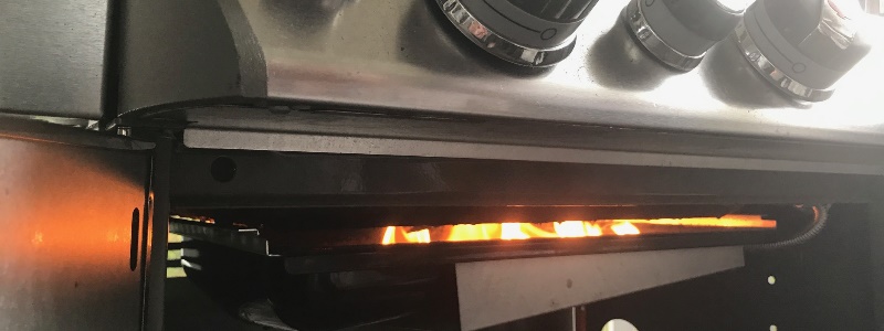 4-Gasgrill-Fettbrand